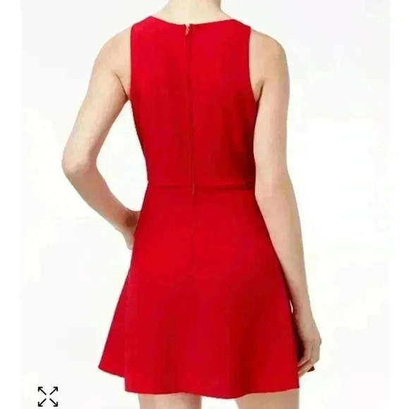 Teeze Me Juniors' Ruffled Wrap mini Dress red size 9/10 juniors - Picture 2 of 11